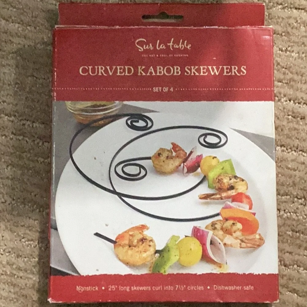 Sur La Table Curved Kabob Skewers New in Box